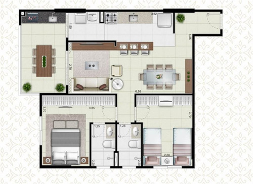 Imagem 5 de 9 de Apartamento, 2 Dorms Com 75.2 M² - Vila Atlântica - Mongagua - Ref.: Bdexp341 - Bdexp341