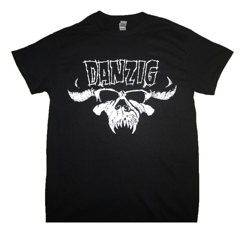 Gusanobass Playera Metal Rock Danzig Classic Logo Misfits