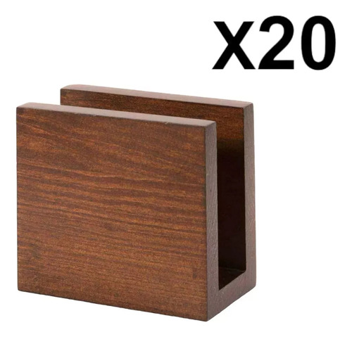 20 Servilleteros De Madera, Minimalista, Moderno Color Nogal