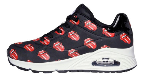 Tenis Skechers Uno X Rolling Stones Mujer