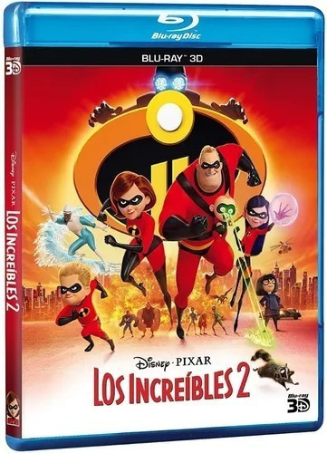 Los Increibles 2 Dos Disney Pixar Pelicula Blu-ray 3d