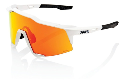 Speedcraft - Soft Tact White - Hiper Red Mirror Lens Color De La Lente Rojo Color Del Armazón Blanco