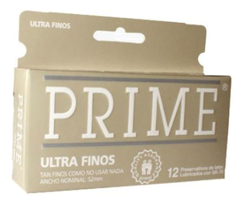 Preservativos Prime Ultrafinos Caja X12 Unidades