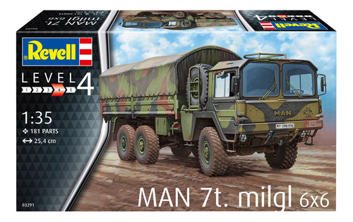 Revell Man 7t Milgl 6x6 03291 1/35 Rdelhobby Mza