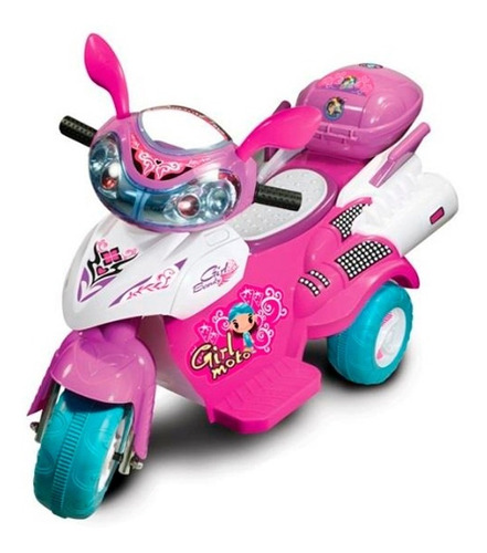 Moto Rosa A Batería Para Niña; De Jugueteria Que Regalo