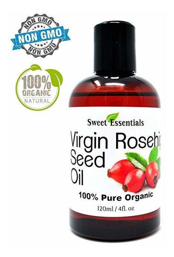 Orgánica Sin Refinar Virgen Aceite De Rosa Mosqueta | Botell