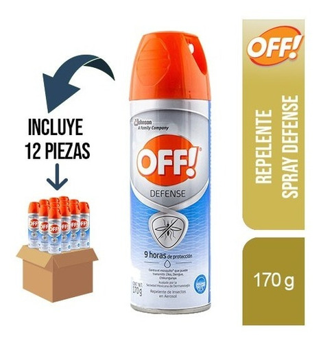12 Pz - Off! Advanced Repelente Spray 170g