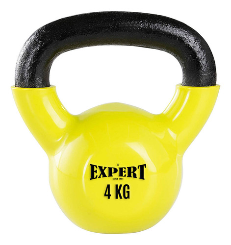 Pesas Rusas Hierro Macizo 4k Fitness Kettlebells Gym Color Amarillo