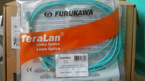 Patch Cords De Fibra Optica Om3 Lc/lc Duplex 2.5 Mts