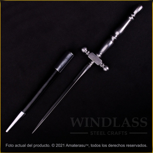 Imagen 2 de 10 de Cuchillo Daga Estilete Stiletto Italiano Windlass Marto