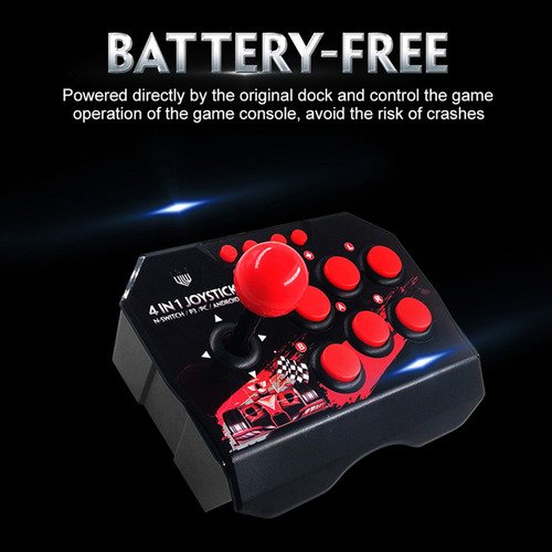 . Joystick Station 4 En 1 For Juegos De Arcade Retro, Con