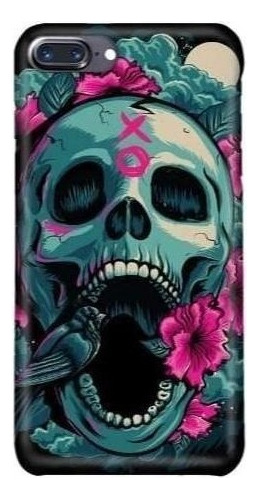 Funda Celular Craneo Calavera Calaca Rosa Todos Los Cel *