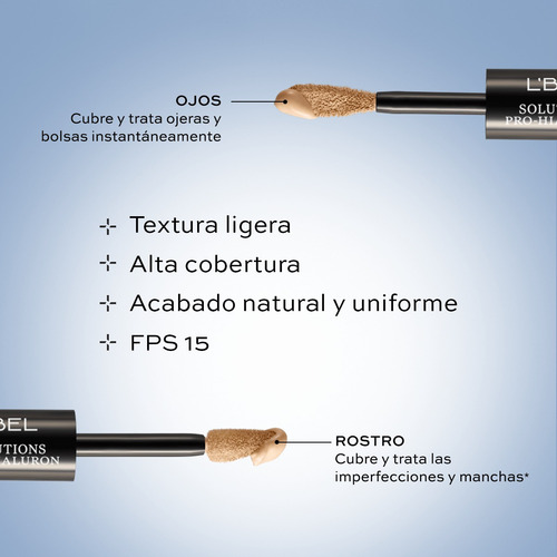 Corrector Solutions Pro Hialuron Lbel Aclara Corrige Ojeras