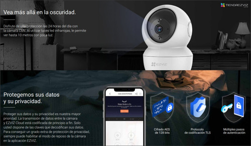 Cámara Ezviz C6n 2k 3mp Wifi 360° Seguimiento Inteligente
