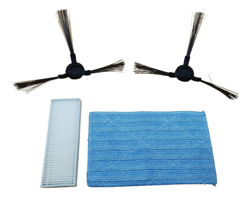 Kit Filtro Refil Mop E Escovas Robô Electrolux Home-e Erb20