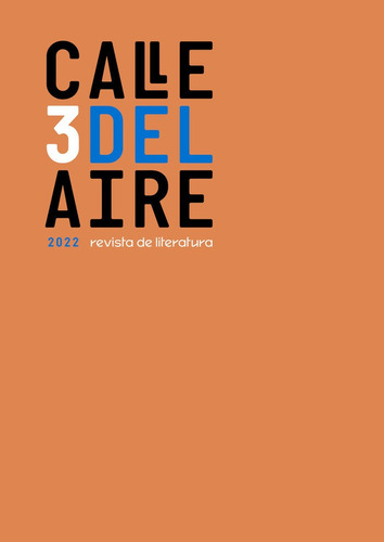 Libro Calle Del Aire. Revista De Literatura. 3 - Aa.vv
