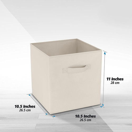 Cajas de ropa plegables Set de 6 Bolsas de almacenamiento en 4 diseños Beige 