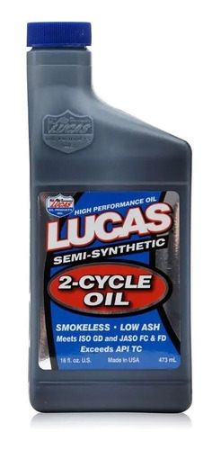 Aceite Semi Sintético 2 Tiempos Lucas Oil 475ml Moto  Rp