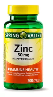 Zinc Premium 50mg 200 Capsulas Alta Potencia Inmunidad Z14