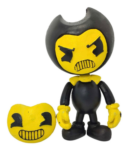 Figura Bendy The Ink Machine Amarillo Flourescente Brilla En