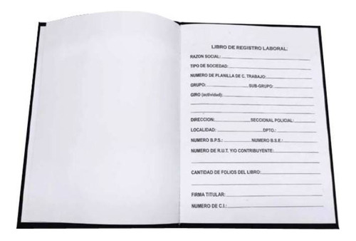 Libro Registro Laboral 30folios Serviciopapelero