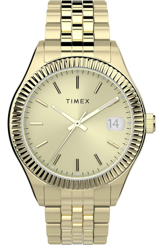 Reloj Timex Waterbury Legacy Para Mujer De 34 Mm, Tono Dorad