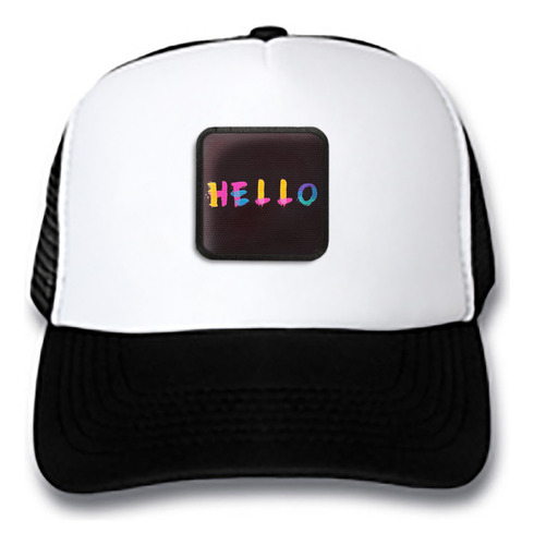 Gorra Gorro Trucker Texto Hello Colors Tex13