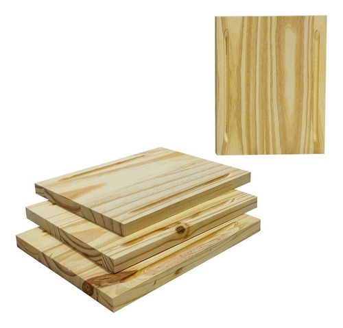 Plato Madera Set X 6 ,tablas De Picar