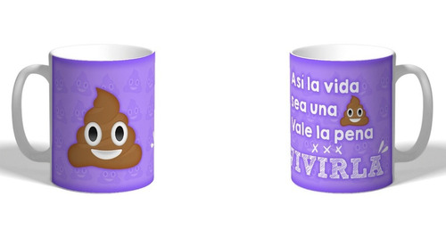 Taza Emoticón Poop Popo Caca
