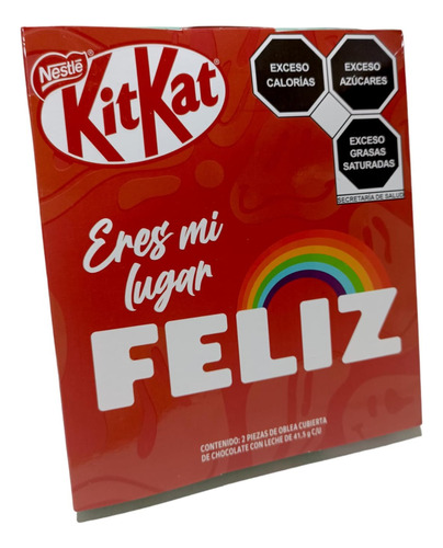 Kit Kat Nestlé Chocolate Con Leche 14 Febrero 2 Piezas - 83g
