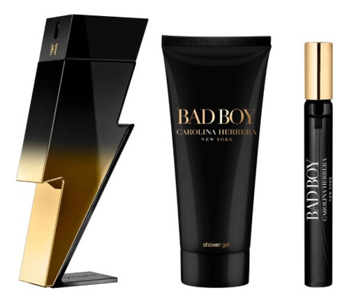 Set Carolina Herrera Bad Boy Extreme 100ml Edp +10ml Hombre