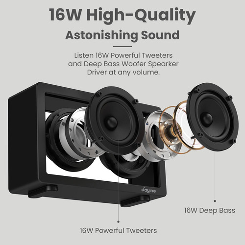 Altavoz Bluetooth Jayine Cassette Portátil 16w Negro