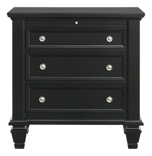 Sandy Beach 4 Piezas Queen Bedroom Set Negro