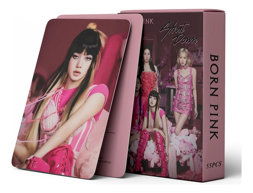 Set De 55 Unidades/k-pop Para Álbum Negro Y Rosa Born Pink P