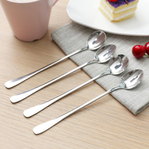 Cuchara Para Mezclar Café Con Mango Largo, 10 Cucharas Para
