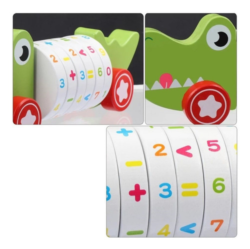 Cocodrilo Juguete Arrastre Cognitivo Para Niños Y Bebes