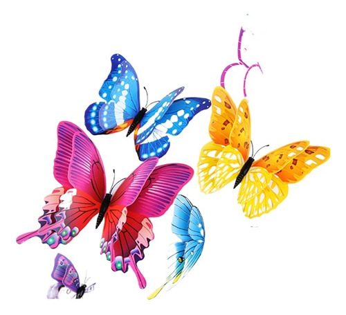 Adhesivos Tridimensionales De Simulación De Mariposas