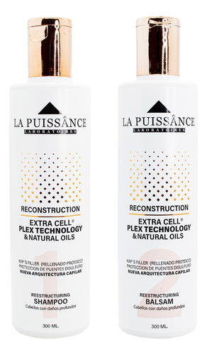 La Puissance Extra Cell Plex Kit Paso 1 + 2 Cabello Dañado