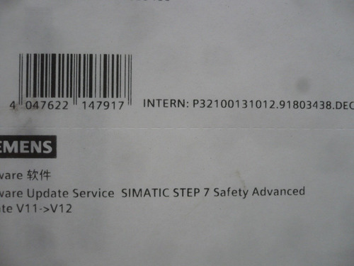 New Siemens Ewk-sus1076011 Software Update Simatic Step Bbz