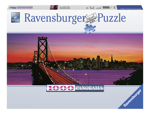 Puzzle Panorámico Anochecer En Bay Bridge Ravensburger