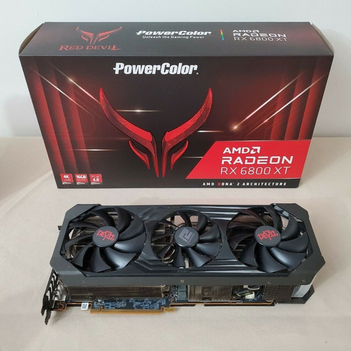 Imagen 1 de 1 de Powercolor Red Devil Amd Radeon Rx 6800 Xt 3dhe Oc 16gb Gddr