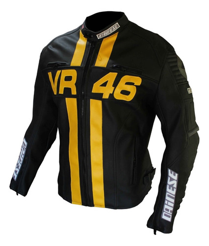 Campera Valentino Rossi Vr46 Cuero Eco Con Protecciones