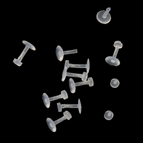 10pcs Joyería De Cuerpo De Acrílico Bares Retenedores