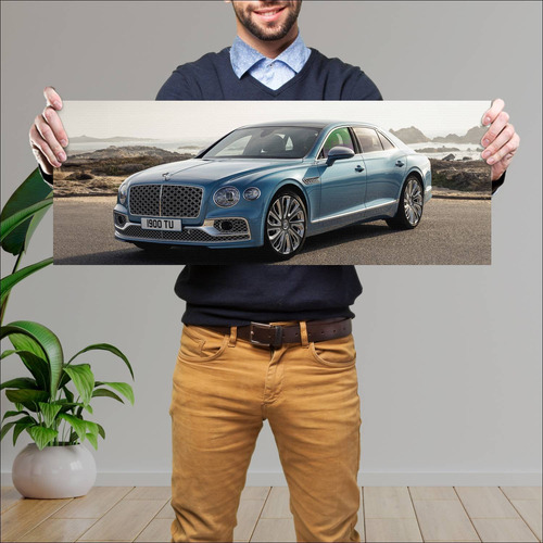 Cuadro 30x80cm Auto 2021 Bentley Flying Spur By 419