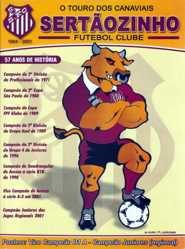 Futebol - Revista Do Sertãozinho Fc - 2001