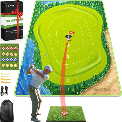 Golfguru Set De Práctica Métrico Alfombrilla De Juego 183 X