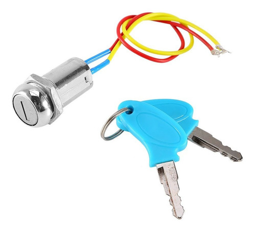 2 Wire Ignition Key Switch Lock, Keenso Motorcycle Ignition