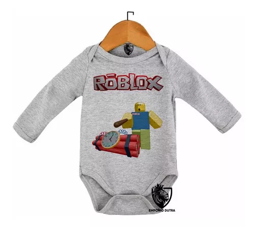 Kit 2 Body Roupa Nenê Roblox Bomba Relogio Game Jogo Pc