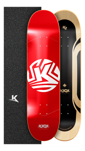 Shape Kick K2 Maple Red Emblem + Lixa