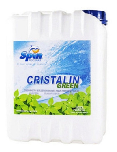 Cristalin Green Para Alberca Marca Spin 10 Litros / Lts